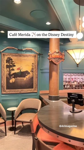Disney Cruise Line Magazine on Instagram: "You all LOVED Café Megara 🫶 on the Disney Destiny, so we knew we had to show you café Merida as well. 😉☕️ Want our FULL GUIDE 📝 to the Disney Destiny? 🚢🙌 ➡️ Comment “DISNEYDESTINY” and we’ll send you a link 🔗 to our full blog with everything you need to know about this brand new ship. 🤩 Thanks to @disneycruiseline for hosting us aboard the #disneydestiny 🙌 #disneycruise #disneycruiseline #d