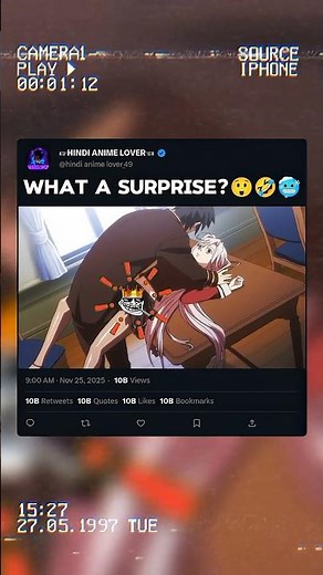 WHAT A SURPRISE?😲🤣🥶#anime #tressmacneille#jerrylawler #animeshorts#gorillatag #mha#2026#animeedit