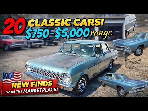 20 Old Classic Cars Project for $750 - $5k | 60s and 70s Projects On Sale!