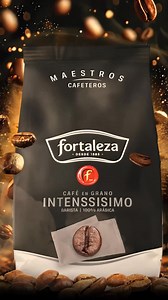 Café Fortaleza Grano Intenssisimo, una auténtica especialidad barista con fuerte personalidad y un sabor inigualable. IntenSSamente bueno. | Café Fortaleza