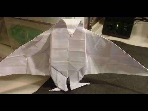 How to Make a 3D origami vampire/bat for beginners