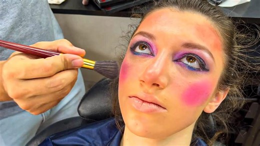 Transforming my glam look into a full clown makeover