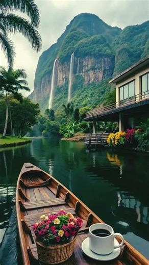 4K Ultra HD Nature Waterfalls 🌿✨ Peaceful River, Mountains & Relaxing scene