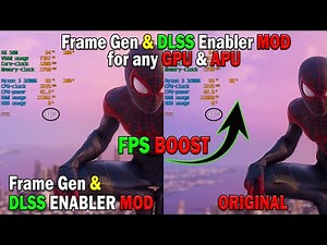 Spider-Man Miles Morales - DLSS Enabler MOD (FSR3 MOD DLSS MOD) | ANY GPU (Gameplay & Tutorial)