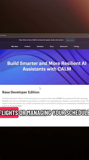 Build your custom AI Agent with this free website - RASA #rasa #hellorasa #coding #ai #programming