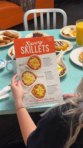 Pumpkin spice AND caramel apple? Yes, please. Treat yourself to our new Caramel Apple Cider Pancakes & Pumpkin Supreme Pancakes — the ultimate taste of fall! 🥞 Available for a limited time at participating locations. | Village Inn Restaurants