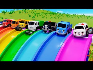 Slide Song and Wheels On The Bus with Learn Vegetables | Nursery Rhymes & Kids Songs | Baby Car TV