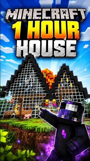 ⏰ 1 Hour, 1 House, Unlimited Creativity! Minecraft Build Challenge 🏡