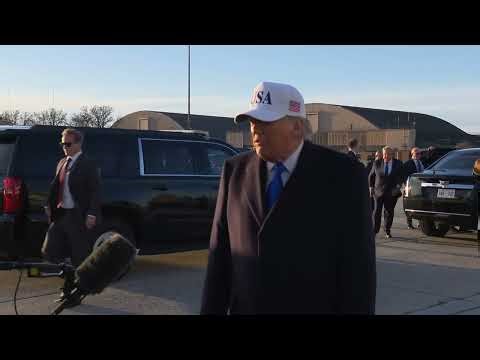 President Trump Gaggles with Press at Joint Base Andrews, Mar. 13, 2026