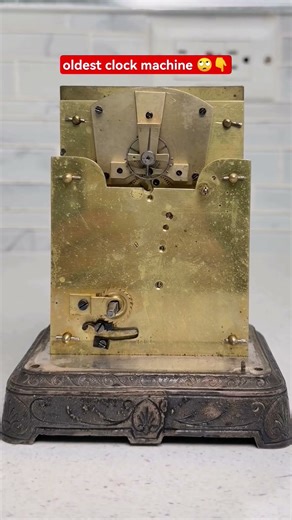 Old clock machine system restored 🤔💯😍 #shortvideo #shorts #oldclock #antiquesclocksshop