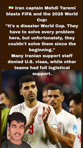 🇮🇷 Mehdi Taremi Criticizes FIFA & 2026 World Cup Organization ⚽