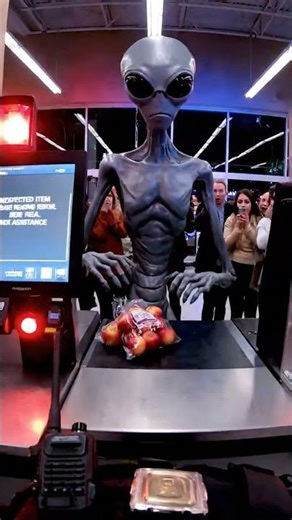 Alien Caught Using Self-Checkout at 2AM