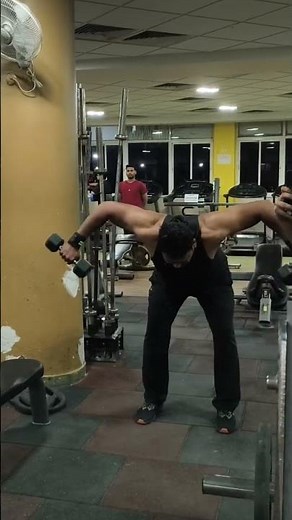 How To Do Bent Over Rear Delt Fly workout properly with dumbbell without (mistakes ❌) #workoutshorts