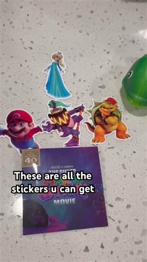 Limited edition super Mario Sticker #unboxing #mariogalaxy #stickers #amsr