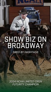 Show Biz On Broadway (Sired by Valley Equine Stallion, Hashtags) claimed the 2024 National Cutting Horse Association Limited Open Championship title! 👏🏼 #ValleyEquine #TheValley #BreedingTheFuture | Valley Equine Reproduction