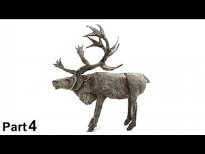 ORIGAMI CARIBU 2.2 TUTORIAL (Satoshi Kamiya) PART 4 折り紙 トナカイ CARIBOU RENO