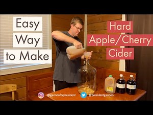 Easy Way to Make Hard Apple/Cherry Cider