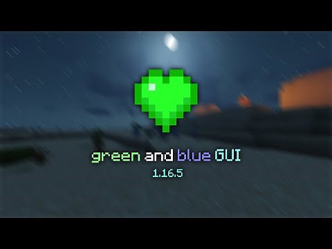Green and Blue GUI - Minecraft Texture Pack