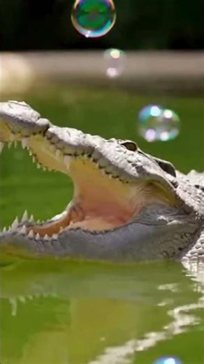Crocodile Goes Viral for Loving Bubbles — WATCH THIS!
