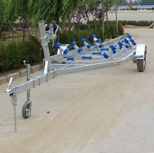[Hot Item] Galvanized Steel Yacht Inflatable Boat Trailer for Boat