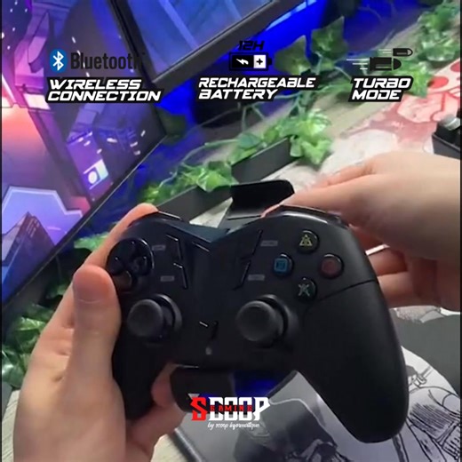 🎮 La manette Spirit of Gamer PREDATOR est Dispo ✨ Connexion sans fil Bluetooth ⏱ Autonomie de 12h 📱 Support réglable inclus 🛒 Commandez ici: https://tinyurl.com/SOG-PREDATOR | Scoop Gaming