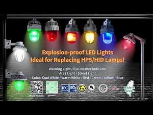 Explosion-proof LED Warning Light｜For Zone 1/2 & 21/22｜Flashing / Rotation / Steady On