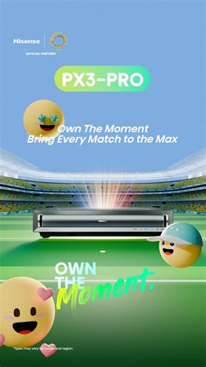 644K views · 4.5K reactions | Side viewer or main player? #PX3PRO puts you on the pitch.  ⚽ Where’s your dream match setup? #Hisense #OwnTheMoment #FIFACWC #HisenseLaserTVGlobalNo1 | HisenseGlobal | Facebook