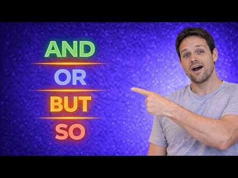 How To Use AND, OR, BUT & SO | Speak More Fluently Instantly! Master