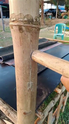 Ep9.ขั้นตอนทำที่พิงหลังรอบข้างกระท่อมไม้ไผ่ #กระท่อมไม้ไผ่ #carpentry #bamboo1 #wood #งานไม้ไผ่