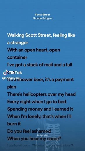 Lirik Scott Street - Phoebe Bridgers
