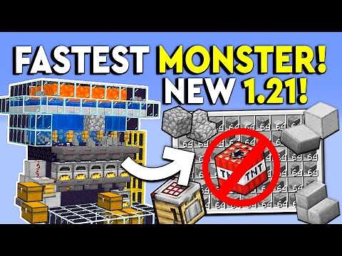 BEST 1.21 Stone Farm Minecraft Tutorial - Auto Crafting - 66,000/HR!