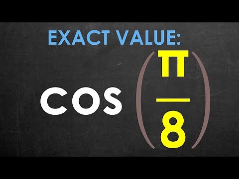 Exact Value of Cosine (pi/8)