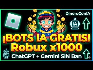 🤖 Cómo CREAR BOTS DE ROBLOX con IA (ChatGPT + Gemini) | ¡Script Autofarm GRATIS! 💰