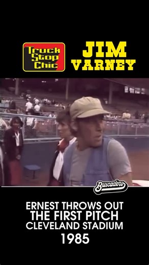 100K views · 616 reactions | Jim Varney made countless appearances as Ernest P. Worrell, not just in commercials and movies but out in the wild too—always in that denim vest and baseball cap. He threw out first pitches at MLB games, popped up at parades, and showed up on kids’ shows, staying in character the whole time. Ernest wasn’t just a role—he was a walking, talking part of Americana. Knowhutimean? #americana #baseball | Truck Stop Chic | Facebook