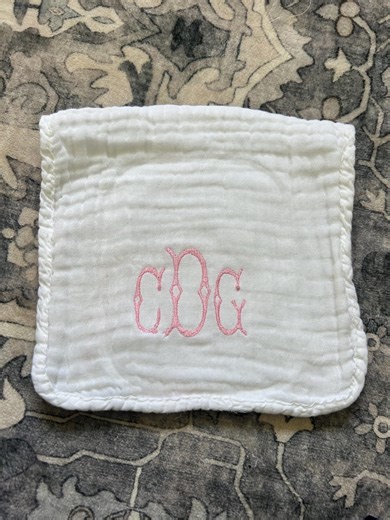 Baby Burp Cloths With Monogram - Etsy