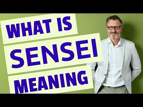 Sensei | Definition of sensei