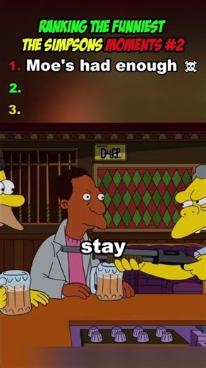 Ranking the funniest The Simpsons moments. #simpsons