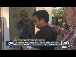 Residents blocked from entering HOA meeting