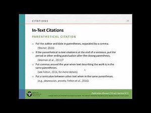 Formatting APA in-text citations correctly