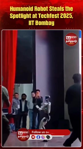 Humanoid robot steals the show at Techfest 2025 with viral ‘Fa9la’ dance At Techfest 2025 held at IIT Bombay, a humanoid robot amazed audiences by performing a live dance to the viral track ‘Fa9la’ on one of the main stages, blending advanced robotics with entertainment. The robot matched the song’s rhythm with striking precision and human-like moves, prompting cheers and phones raised across the crowd. Clips of the performance quickly went viral on social media, with netizens praising its fluid