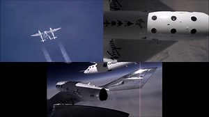 October 31st - on this day in 2014, Virgin Galactic conducted a powered test flight of its SpaceShipTwo VSS Enterprise spaceplane out of Mojave Air & Space Port in California. Crewed by Pilot Peter Siebold and Co-Pilot Michael Alsbury, VSS Enterprise was dropped from the VMS Eve mothership at its release altitude and the engine ignited. SpaceShipTwo features a feather system that rotates a feather flap assembly with twin tailbooms upward from the vehicle’s normal configuration of 0º to 60º in or