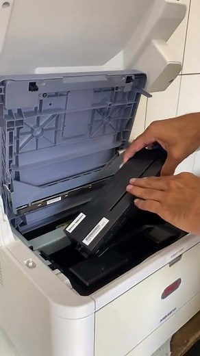 Trocando Toner da Impressora Multifuncional OKI MB491+
