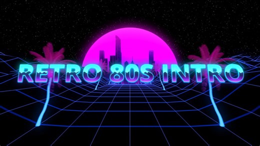Retro 80's PC Intro