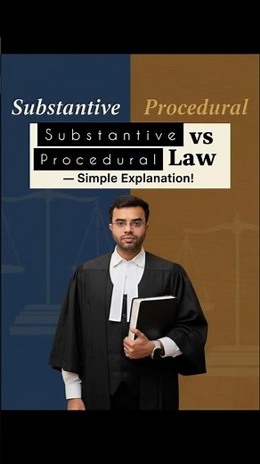 Indian Law Basics: Substantive and Procedural Law Explained Simply #shorts