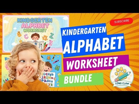 Kindergarten Alphabet Worksheet Bundle – Fun A–Z Learning Activities for Kids Printable Worksheets