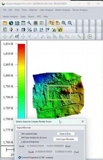 How to Create Point Cloud Data from a DEM using GIS Software #gis #learngis #mapping #pakistan
