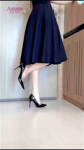 Stylish Woman Walking Gracefully in Heels | Fashion Flow P22