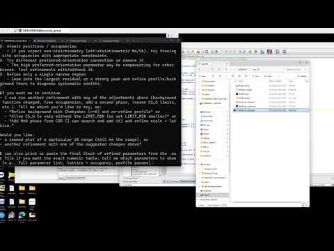 Guillemot XRD fitting- Team datalab project for Materials & Chemistry LLM Hackathon 2025
