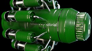 Cinema 4D—Redshift渲染教程01—复合材质金属划痕效果—曲率节点