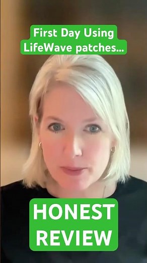 First Day Using Lifewave...